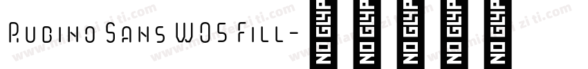 Rubino Sans W05 Fill字体转换
